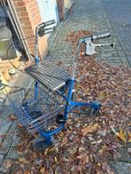 Rollator blauw, Ophalen, Opvouwbaar, Gebruikt