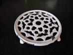 nostalgische witte emaille onderzetter / doorsnede 18 cm, Ophalen of Verzenden