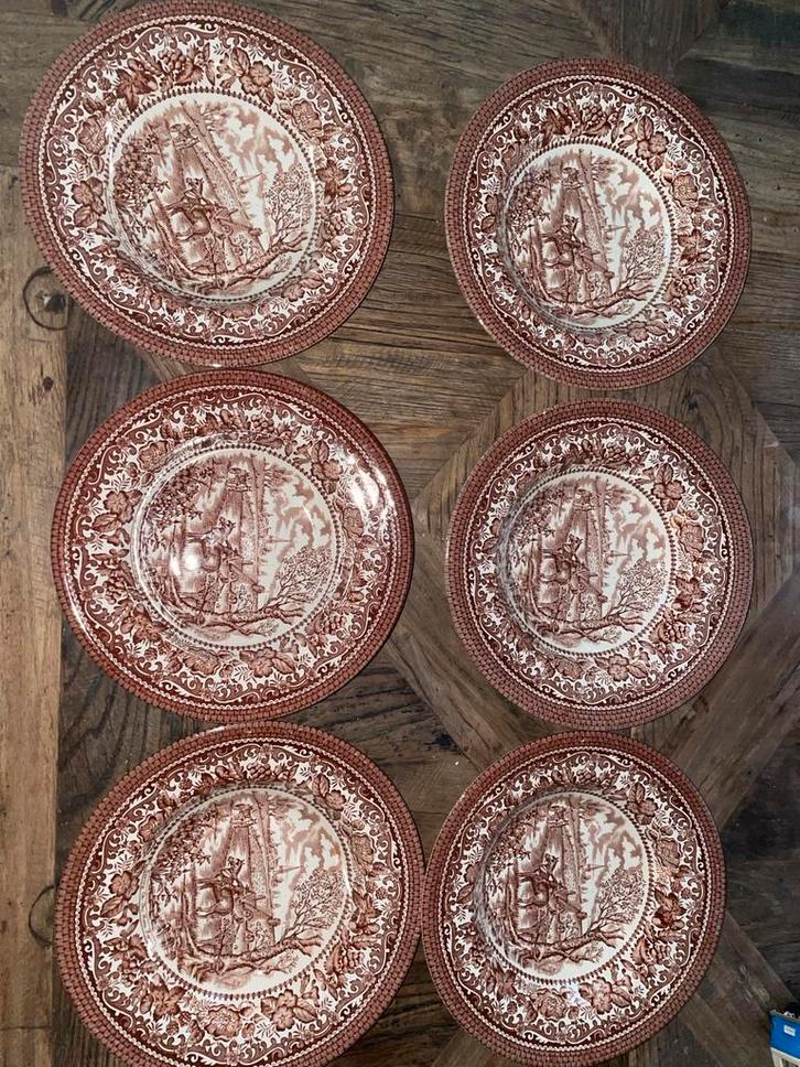 Englisch ironstone england. Spring on the home farm., Huis en Inrichting, Keuken | Servies, Gebruikt, Bord(en), Overige stijlen
