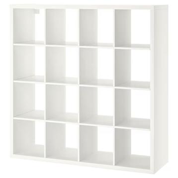 IKEA Kallax open kast, 4x4 vakken, wit.