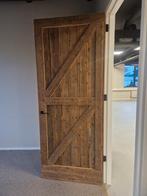 5x gebruikte barndeuren met zwarte klinken - 231.5x93.5cm