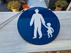 Oud metalen RVV bord voetpad verkeersbord wandelpad, Ophalen of Verzenden, Gebruikt, Reclamebord