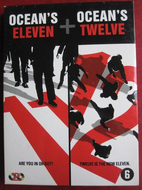 Ocean's Eleven + Ocean's Twelve (2 disc), Cd's en Dvd's, Dvd's | Actie, Zo goed als nieuw, Actiekomedie, Boxset, Vanaf 6 jaar