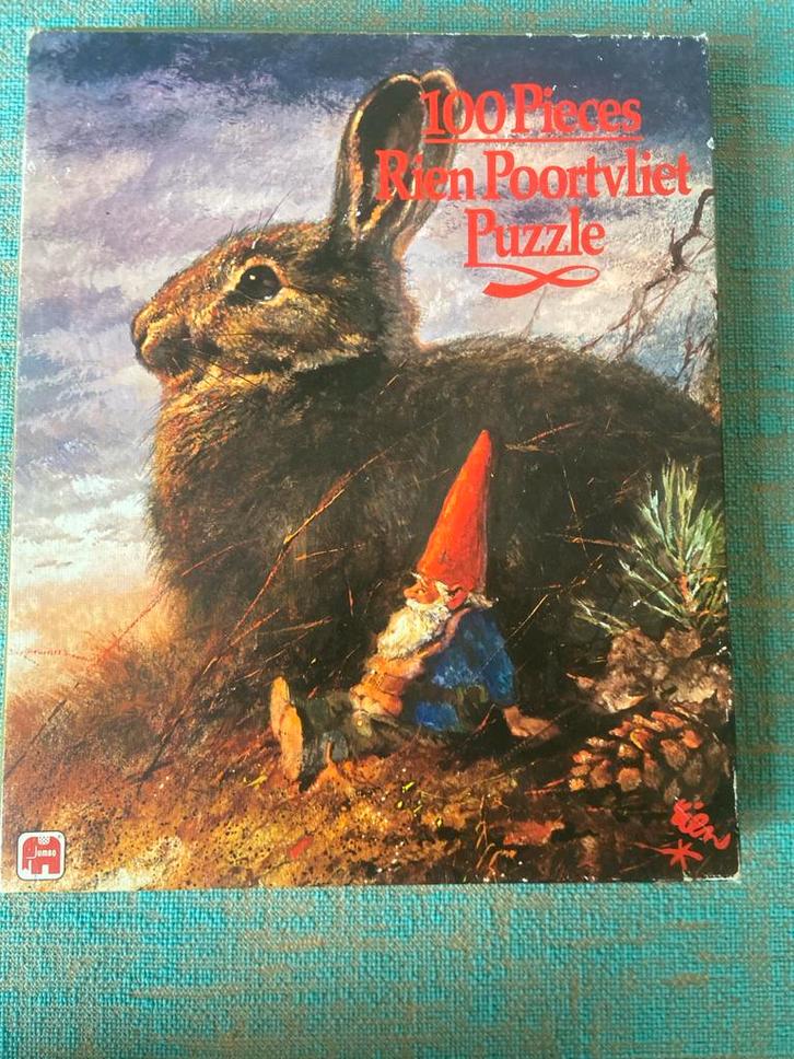 Rien Poortvliet Puzzel - 100 Stukjes, Hobby en Vrije tijd, Denksport en Puzzels, Zo goed als nieuw, Legpuzzel, Minder dan 500 stukjes