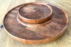 Midcentury Digsmed Denmark houten Lazy Susan Serveertray, Ophalen of Verzenden