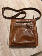 Old west leren tas, Sieraden, Tassen en Uiterlijk, Tassen | Damestassen, Ophalen of Verzenden, Zo goed als nieuw, Bruin, Schoudertasje