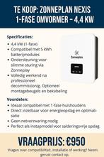 Omvormer 1 fase voor Nexus Zonneplan, Ophalen of Verzenden, Zo goed als nieuw, Overige typen