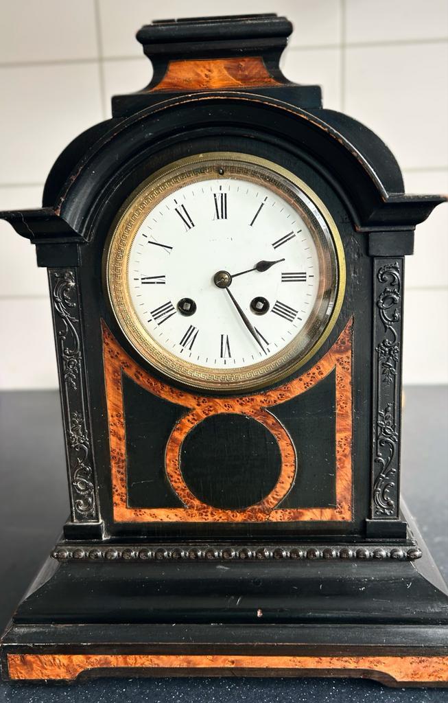 Antieke Pendule Klok - Erfstuk, Antiek en Kunst, Antiek | Klokken, Ophalen of Verzenden