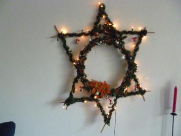 Grote kerstster met lampjes. Voor binnen of buiten. beschikbaar voor biedingen