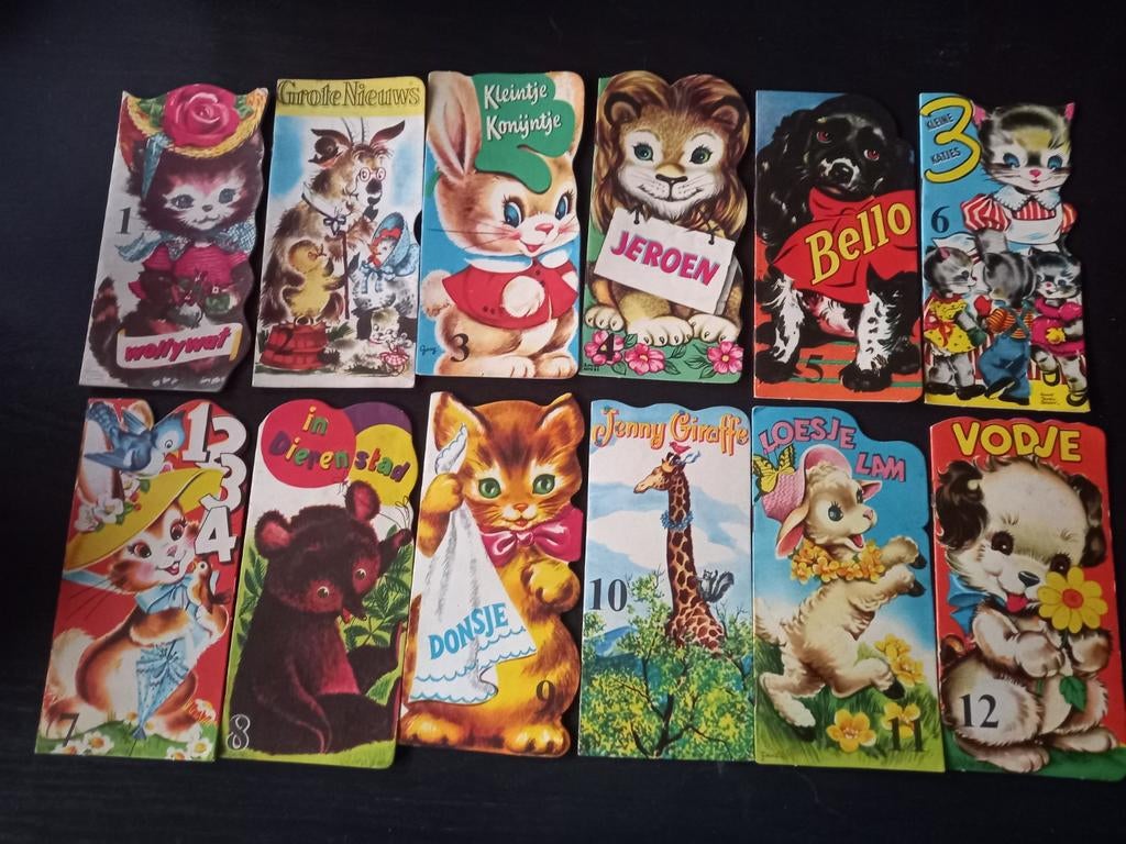 Complete set Radion dierenboekjes 1955 jaren 50, Ophalen of Verzenden, Zo goed als nieuw
