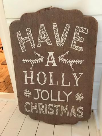 Kerst tekstbord, heel mooi! beschikbaar voor biedingen
