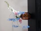 Glazen vaas bruin, Huis en Inrichting, Ophalen, Zwart, Minder dan 50 cm, Glas