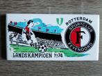 Feyenoord tegeltje landskampioenschap 1974 (uniek/zeldzaam), Gebruikt, Ophalen of Verzenden, Feyenoord