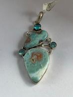 Larimar & Topaas Edelsteen Hanger, Overige voorstellingen, Blauw, Nieuw, Ophalen of Verzenden