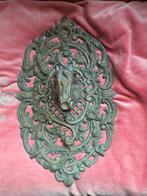 Antiek koper paard deur rooster art deco victoriaans, Antiek en Kunst, Ophalen of Verzenden