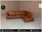 GRATIS LEVERING Hoekbank Cognac 280x215 GEREINIGD