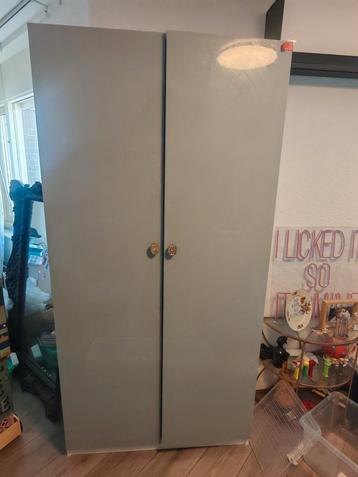 2 Fardal ikea deur Pax 50*195 cm hoogglans grijsblauw 