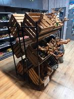 Winkelstelling met houten bakken, Ophalen, Zo goed als nieuw