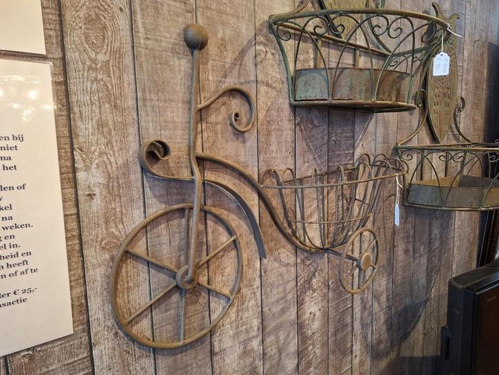 Toffe wand bloembak model fiets, Huis en Inrichting, Woonaccessoires | Wanddecoraties, Nieuw, Ophalen