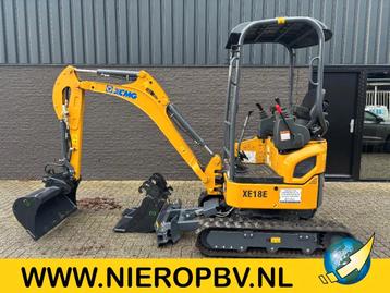 XCMG XE18E Rups Graafmachine Snelwissel 3 Bakken NIEUW 5X OP beschikbaar voor biedingen