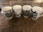 4 bekers Elfsteden Friesland van Jet, Huis en Inrichting, Keuken | Servies, Gebruikt, Ophalen of Verzenden, Overige stijlen, Kop(pen) en/of Schotel(s)