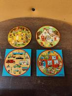 Set van 4 Vintage Simplex Toys Houten Puzzels (Jaren '50/'60, 10 tot 50 stukjes, ., Ophalen of Verzenden, Zo goed als nieuw