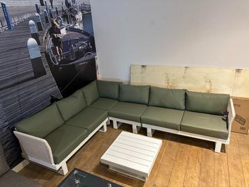 Aluminium hoekloungeset met Rope 5-delig NIEUW! beschikbaar voor biedingen