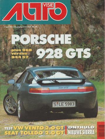 Porsche 928 in Autovisie e.a. 1992 beschikbaar voor biedingen