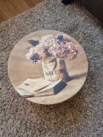 Vintage Hoedendoos met Bloemenmotief, Ophalen