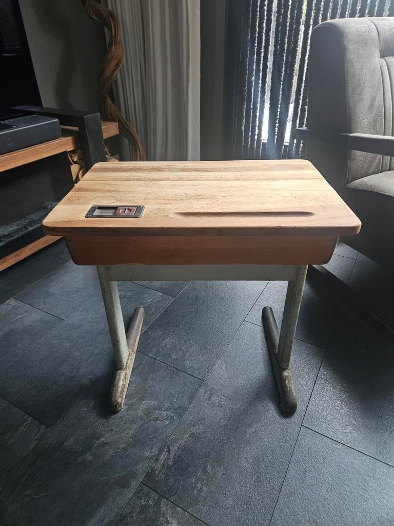 Schoolbankje eikenhout, Antiek en Kunst, Antiek | Meubels | Stoelen en Banken, Ophalen