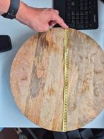 Houten Tapasplank - 39cm, Gebruikt, Schaal, Rond, Ophalen of Verzenden