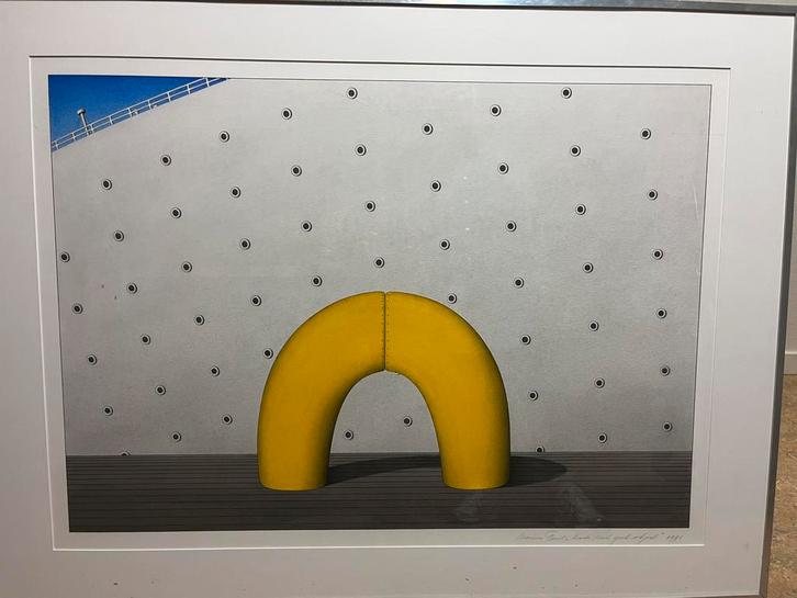 Tekening, aquarel, Antiek en Kunst, Kunst | Tekeningen en Foto's, Ophalen of Verzenden