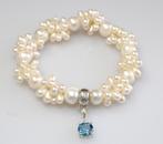 Thomas Sabo Sterling Zilver Parel Armband & Charm Hanger, Met edelsteen, Verzenden, Zo goed als nieuw, Zilver