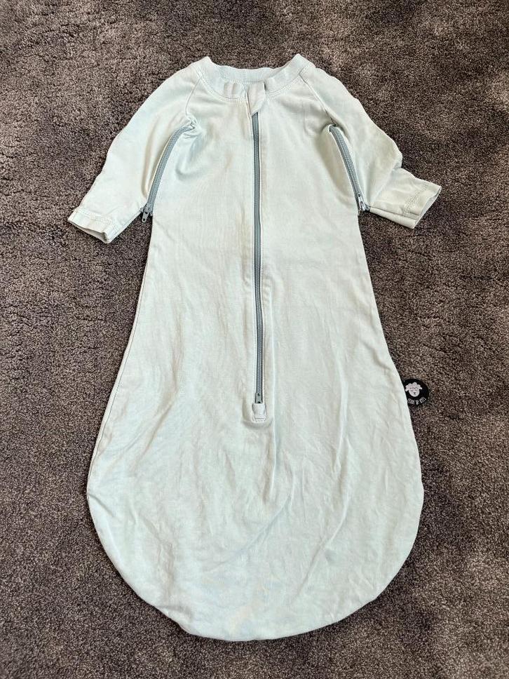 Fedde en Kees Bundi slaapzakje 0-3 maanden mint groen, Kinderen en Baby's, Dekens, Slaapzakjes en Inbakerproducten, Zo goed als nieuw