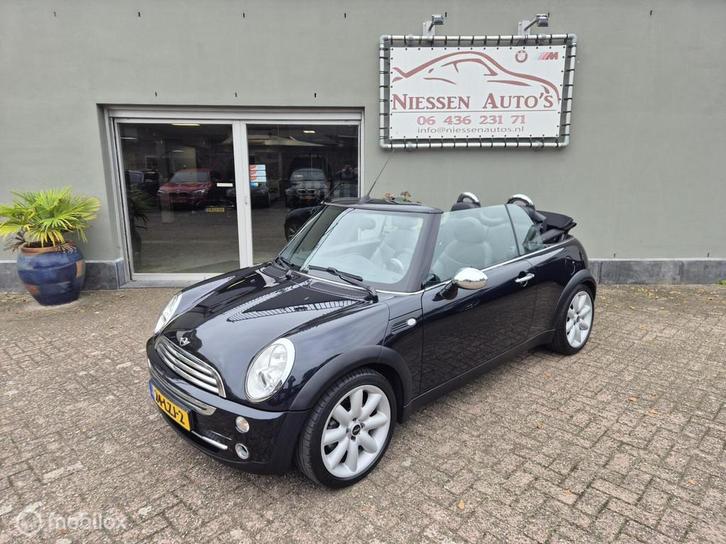 Mini Cabrio R52 1.6 Cooper Chili Leer/17 inch, Auto's, Mini, Bedrijf, Te koop, Cabrio, ABS, Airbags, Alarm, Boordcomputer, Centrale vergrendeling