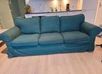 Gratis bank ikea ektorp bank groen + uitwasbare grijze hoes, Huis en Inrichting, Ophalen, Gebruikt, Stof, Engelse landelijk vintage