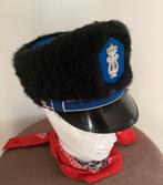 Zwarte kolbak met blauw , verschillende maten, Ophalen of Verzenden, Landmacht, Nederland