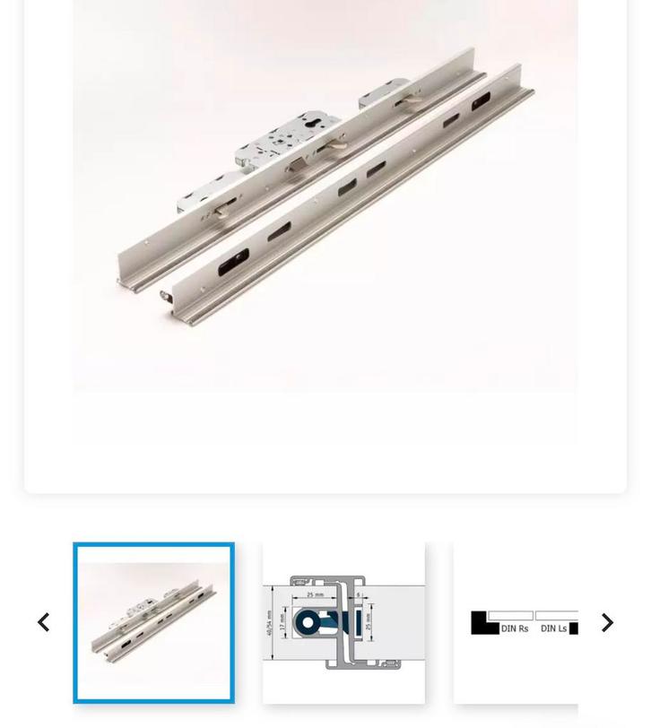 Alprokon Deurnaald Meerpuntssluiting 2240mm SKG*** Rechts, Doe-het-zelf en Verbouw, Hang- en Sluitwerk, Gebruikt, Slot, Overige materialen