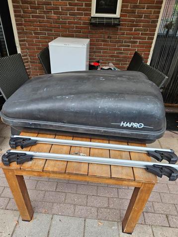 Hapro Dakkoffer + Dakdragers Open Rails beschikbaar voor biedingen
