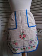 vintage handgeborduurd schort nr RR 695, Verzenden, Gebruikt, Schort