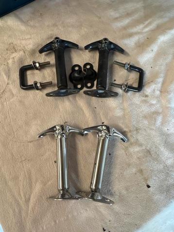 Jeep YJ/CJ Motorkap Sluiting Set - Zwart Gebruikt & RVS Nieu beschikbaar voor biedingen