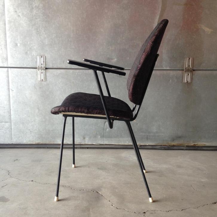Jaren 60 Kembo fauteuil door W.H. Gispen en W. Rietveld, Huis en Inrichting, Stoelen, Gebruikt, Twee, Hout, Kunststof, Metaal