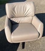 Mooie beige/grijze draaifauteuil totaal 75 cm breed., Ophalen, Gebruikt, 75 tot 100 cm, 50 tot 75 cm