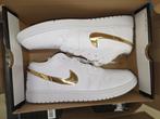 Nieuwe Air Jordan 1 Low White Metallic Gold
Maat 44 in Doos!, Ophalen of Verzenden, Nieuw, Wit