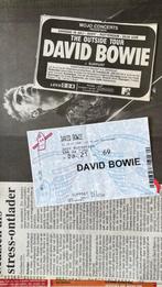 Concertticket David Bowie - 1996 The Outside Tour, Ophalen, Gebruikt, Boek, Tijdschrift of Artikel