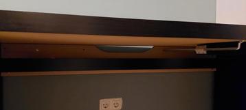 Ikea Malm bureau, uitschuifbaar met Micke ladeblok op wielen - afbeelding 4