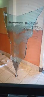 kapstok gemaakt door glaskunstenaar + metalen kledinghaken, 150 tot 200 cm, Ophalen, Wandkapstok, Glas