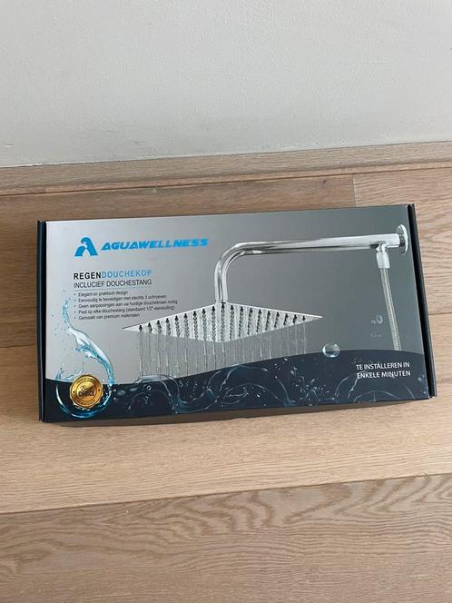 7x Aquawellness regendouchekop – RVS – 28 cm – nieuw, Doe-het-zelf en Verbouw, Sanitair, Zo goed als nieuw, Chroom, Ophalen
