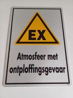 Ex Atmosfeer met ontploffingsgevaar kunstof bord, Verzamelen, Ophalen of Verzenden, Gebruikt, Overige typen