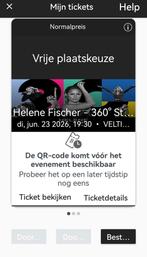 3 veldkaarten te koop HeleneFischer Gelsenkirchen, Tickets en Kaartjes, Drie personen of meer, Juni